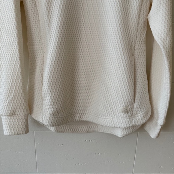 BNWT L.L. Bean Ridgeknit Crossneck Pullover Cream Sweater - Picture 6 of 9